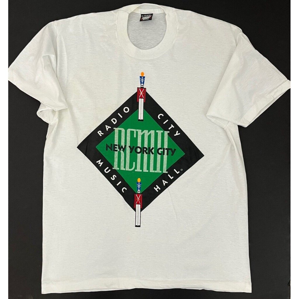 Vintage Radio City Music Hall New York City Single Stitch TShirt Mens Xl Usa